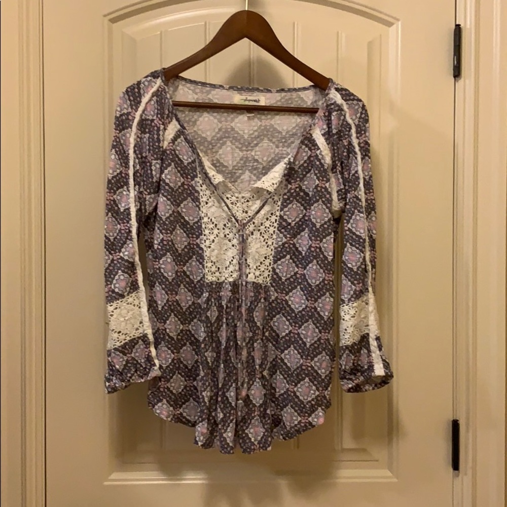 3/4 sleeve Anthropologie blouse